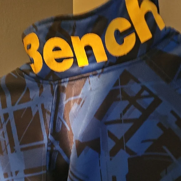 Bench Blue Patterned Zip-Up Jacket - Picture 4 of 4